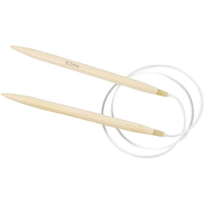 Ferri da maglia circolari, 80 cm, 8 mm, 1 pz