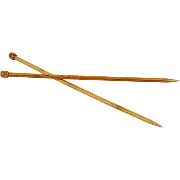 Ferri da maglia, L: 35 cm, misura 9 mm, 1 paio
