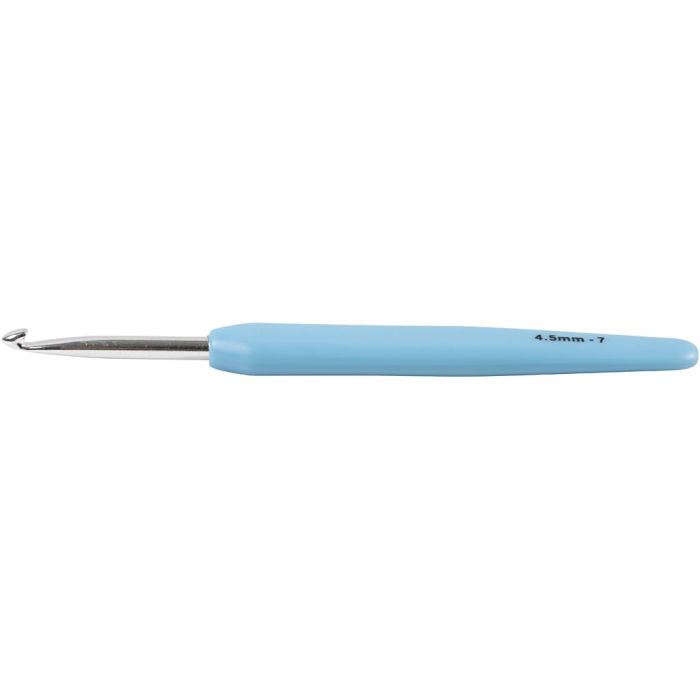 Uncinetto, 4,5, L: 13,3 cm, misura 4,5 mm, azzurro, 1 pz