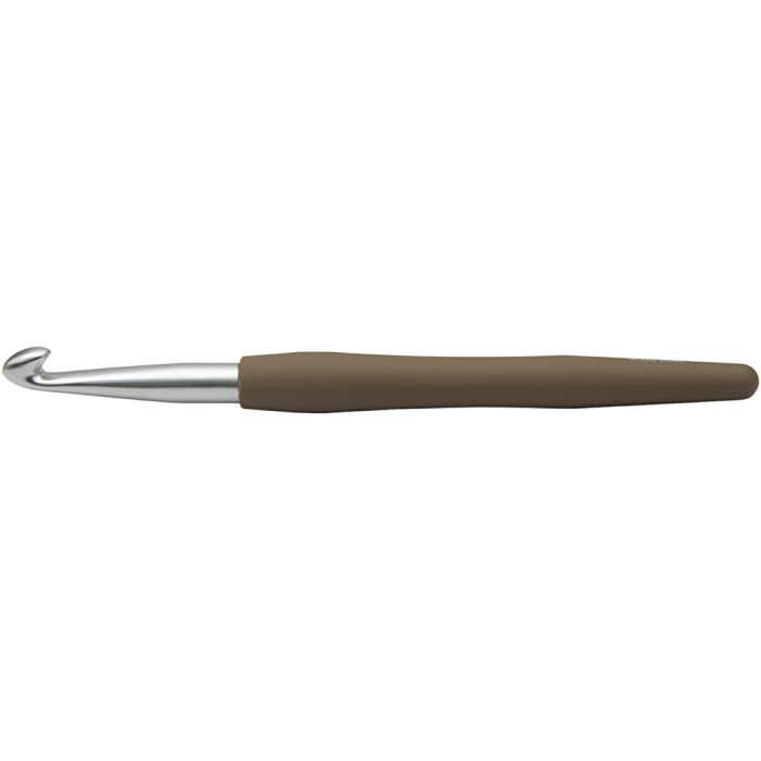 Uncinetto, 8, L: 14,5 cm, misura 8 mm, marrone, 1 pz