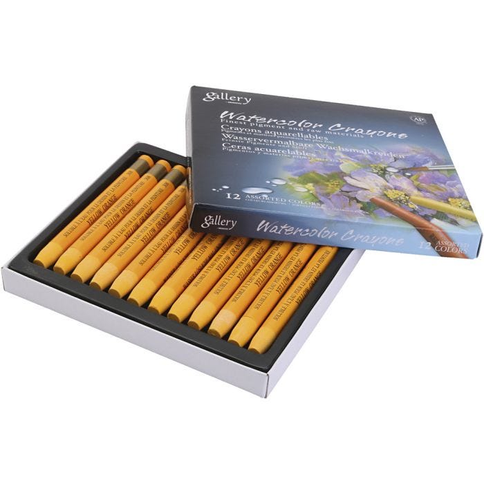 Pastelli acquerellabili, arancio, 12 pz/ 1 conf.