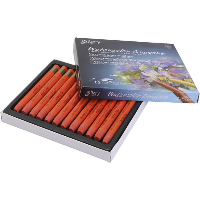 Pastelli acquerellabili, rosso vermiglio (333), 12 pz/ 1 conf.