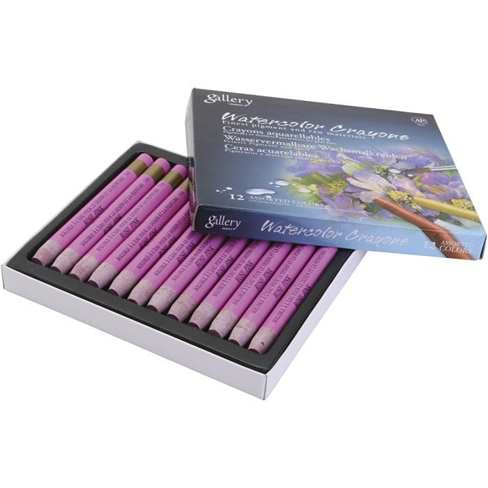 Pastelli acquerellabili, rosa, 12 pz/ 1 conf.