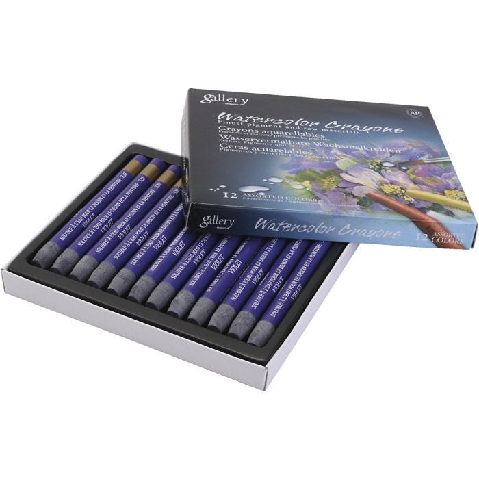 Pastelli acquerellabili, violetto, 12 pz/ 1 conf.