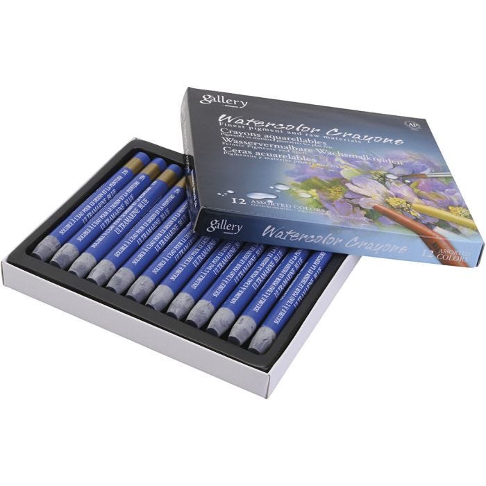 Pastelli acquerellabili, ultra marine, 12 pz/ 1 conf.