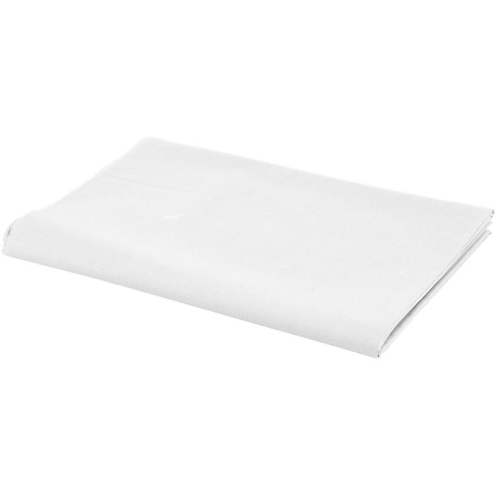 Stoffa, L: 145 cm, 140 g, bianco, 1 risma