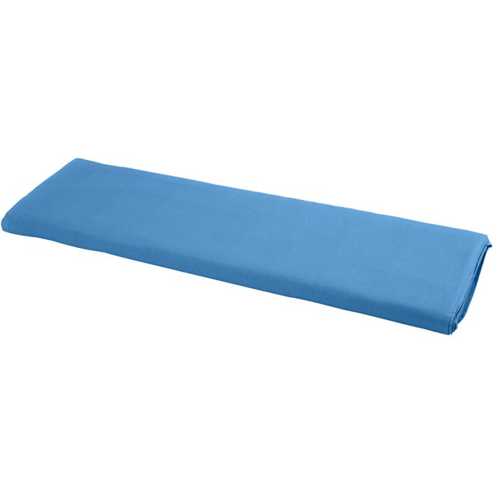 Stoffa, L: 145 cm, 140 g, blu, 1 risma