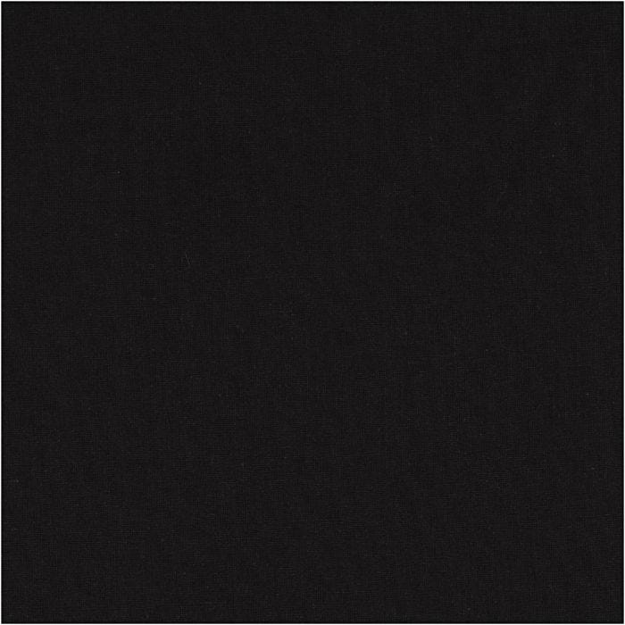 Stoffa, L: 145 cm, 140 g, nero, 10 m/ 1 rot.