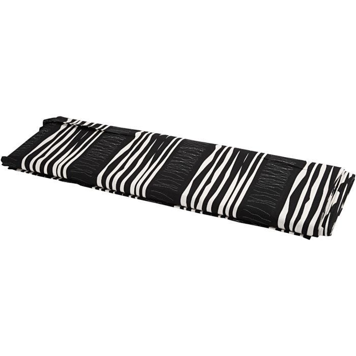 Stoffa, L: 145 cm, 140 g, nero, 10 m/ 1 rot.