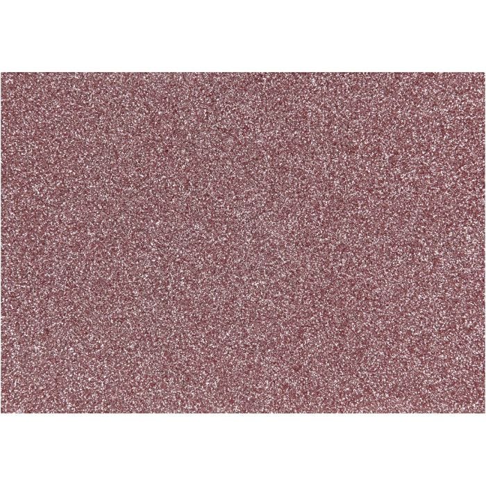 Pellicola da stirare, A5, foglio 148x210 mm, glitter, rosso chiaro, 1 fgl.
