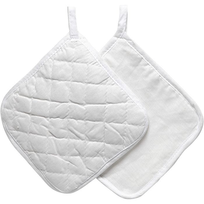 Presine, misura 20x20 cm, 145 g, bianco, 4pz/ 1 conf.