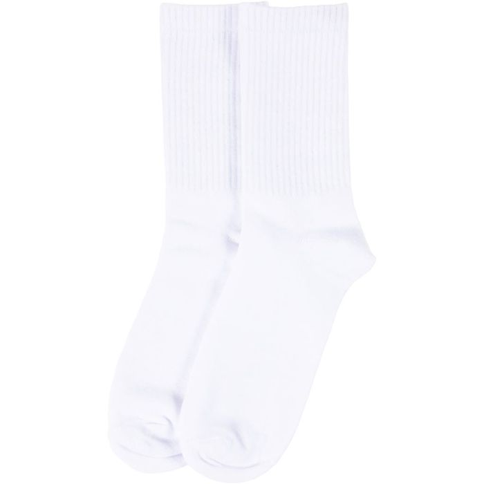 Calzini di cotone, misura 35-38, bianco, 1 paio