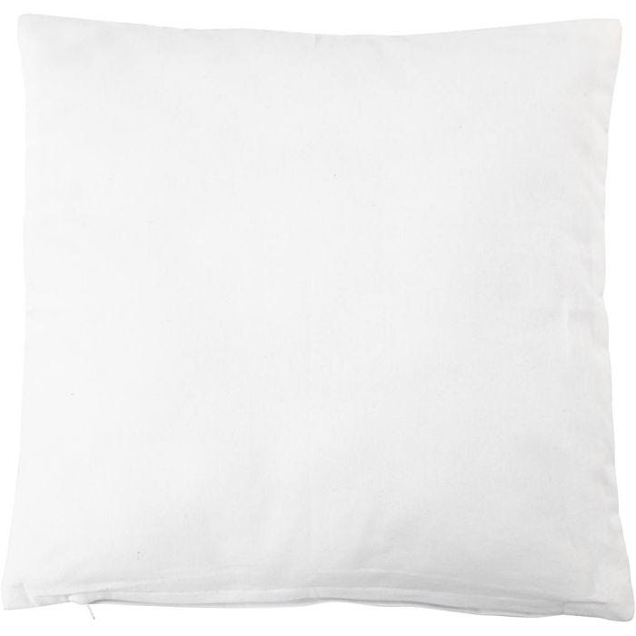 Federa di cuscino, misura 40x40 cm, 145 g, bianco, 1 pz