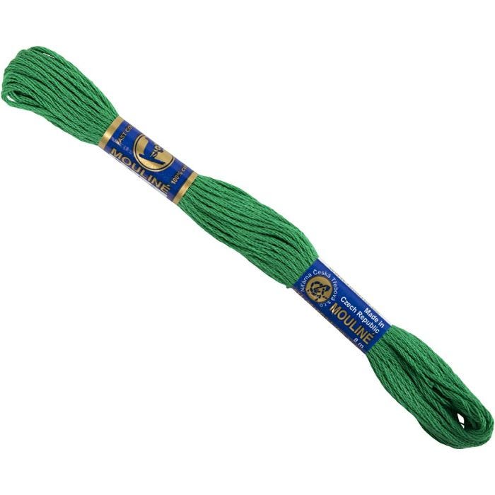 Filo da ricamo, verde, 12x8 m/ 1 conf.