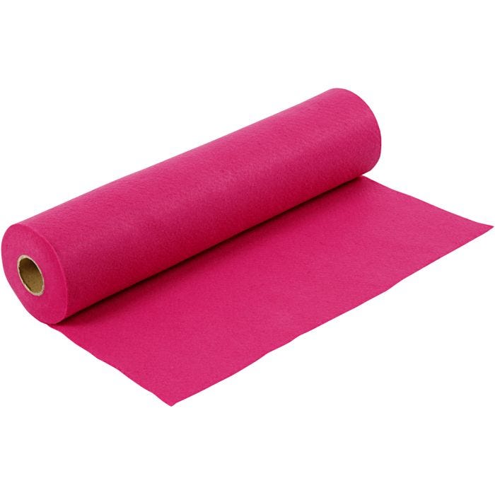 Feltro artigianale, L: 45 cm, spess. 1,5 mm, 180-200 g, cerise, 5m/ 1 rot.