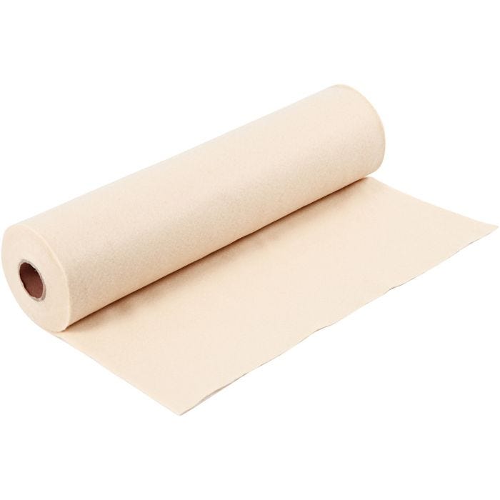 Feltro artigianale, L: 45 cm, spess. 1,5 mm, 180-200 g, rosa chiaro, 5 m/ 1 rot.