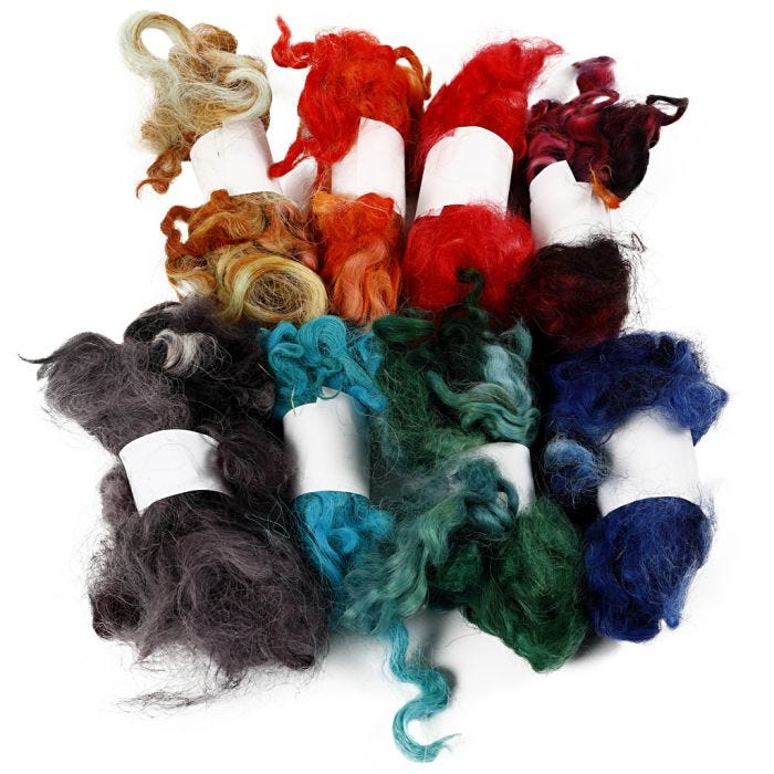 Lana riccia, colori asst., 8x20 g/ 1 pacch.