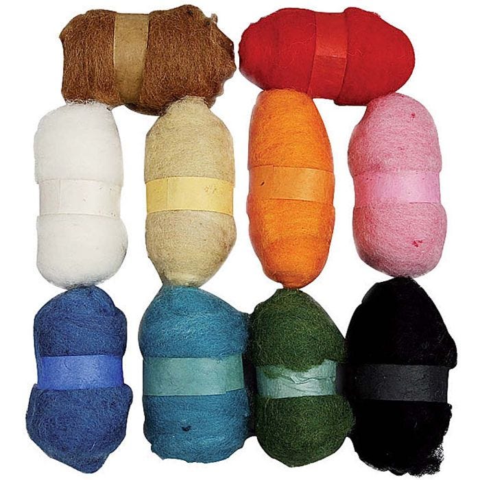 Lana Cardata, colori asst., 10x25 g/ 1 conf.