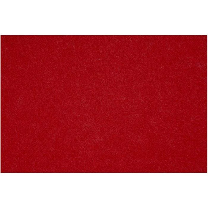 Feltro, foglio 42x60 cm, spess. 3 mm, rosso antico, 1 fgl.