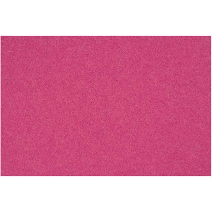 Feltro, foglio 42x60 cm, spess. 3 mm, rosa, 1 fgl.