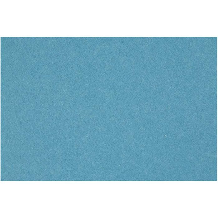 Feltro, foglio 42x60 cm, spess. 3 mm, turchese, 1 fgl.