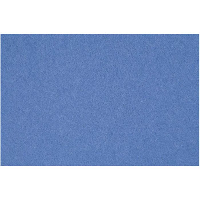 Feltro, foglio 42x60 cm, spess. 3 mm, blu, 1 fgl.