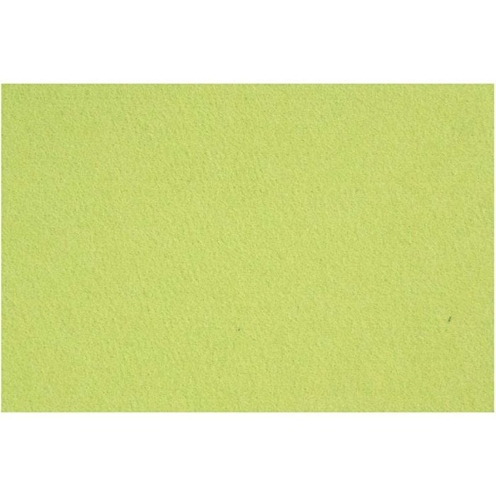 Feltro, foglio 42x60 cm, spess. 3 mm, verde chiaro, 1 fgl.