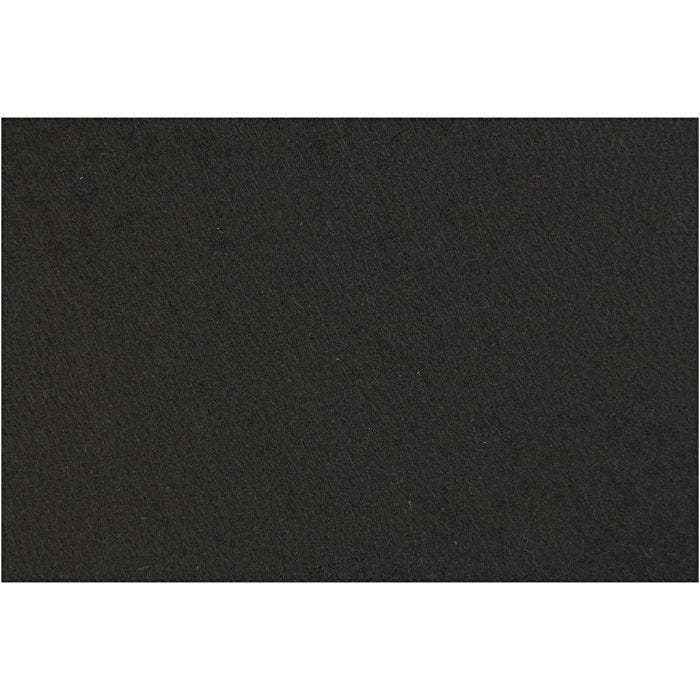 Feltro, foglio 42x60 cm, spess. 3 mm, nero, 1 fgl.