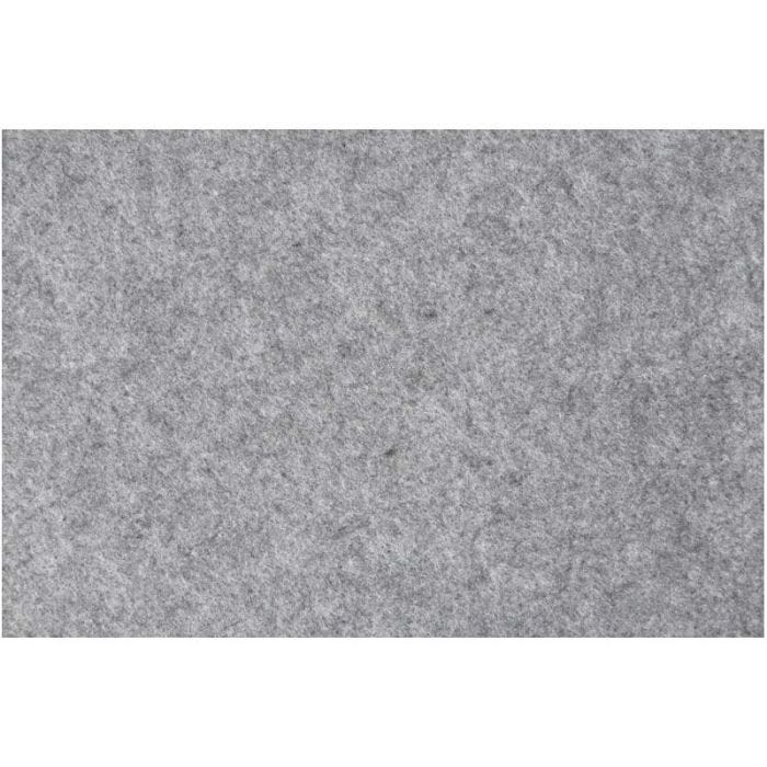 Feltro, foglio 42x60 cm, spess. 3 mm, grigio, 1 fgl.