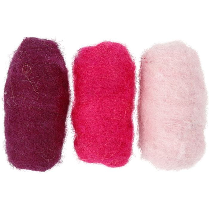 Lana Cardata, armonia viola/rosa, 3x10 g/ 1 conf.