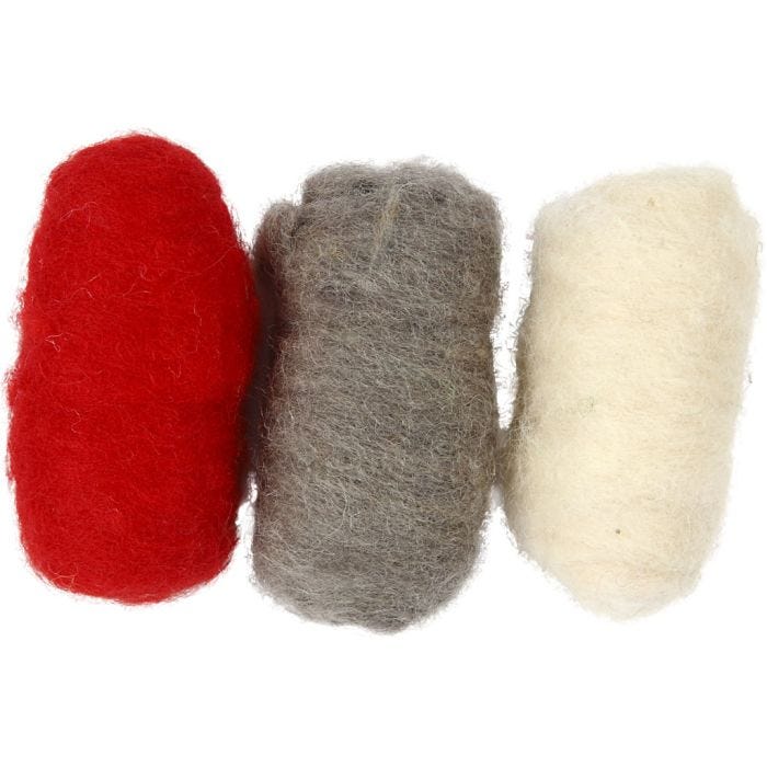Lana Cardata, armonia rosso/bianco, 3x10 g/ 1 conf.