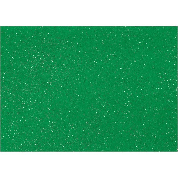 Feltro, A4, foglio 210x297 mm, spess. 1 mm, verde, 10 fgl./ 1 conf.