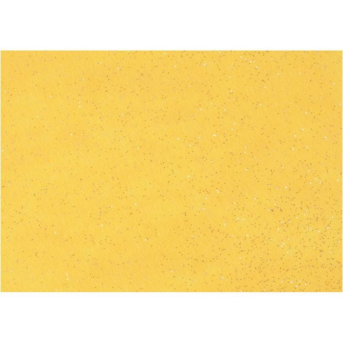 Feltro, A4, foglio 210x297 mm, spess. 1 mm, giallo, 10 fgl./ 1 conf.