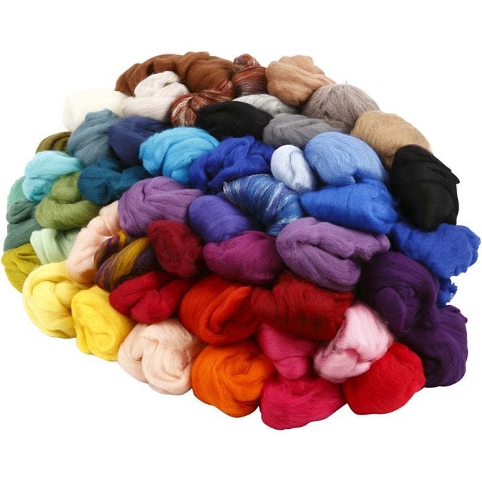 Lana Merino, spess. 21 my, il contenuto può variare , colori asst., 20x20 g/ 1 conf.