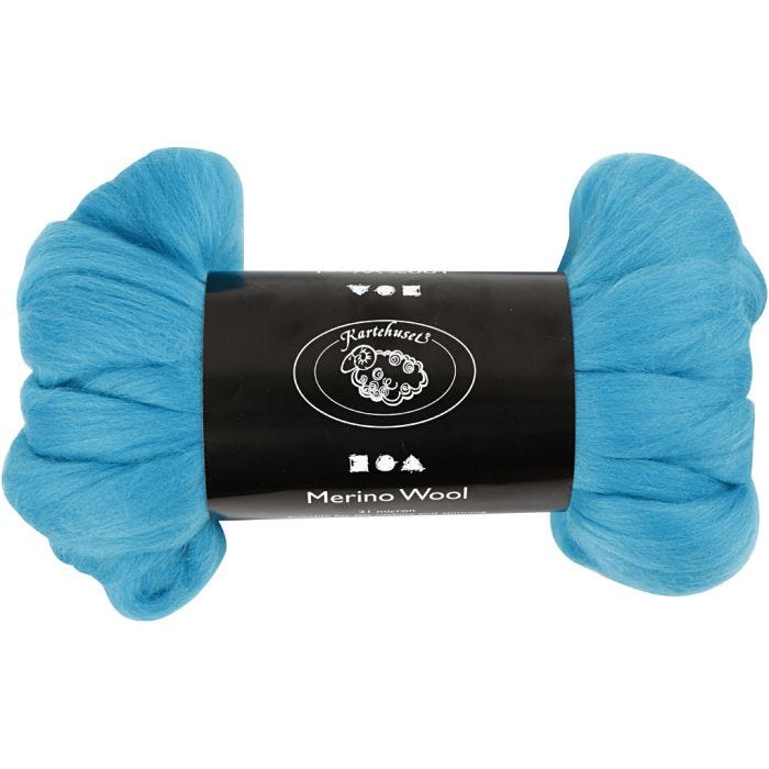 Lana Merino, spess. 21 my, turchese, 100 g/ 1 conf.