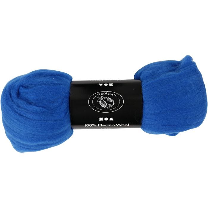 Lana Merino, 21 my, blu cobalto, 100g/ 1 conf.