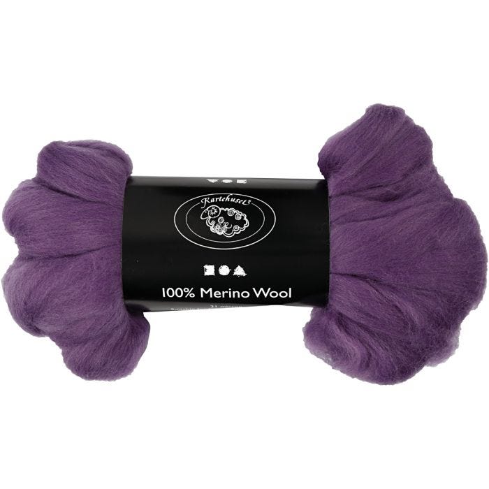 Lana Merino, spess. 21 my, violetto, 100 g/ 1 conf.