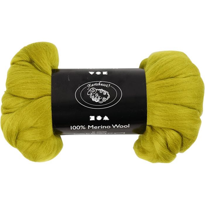 Lana Merino, spess. 21 my, lemon, 100 g/ 1 conf.
