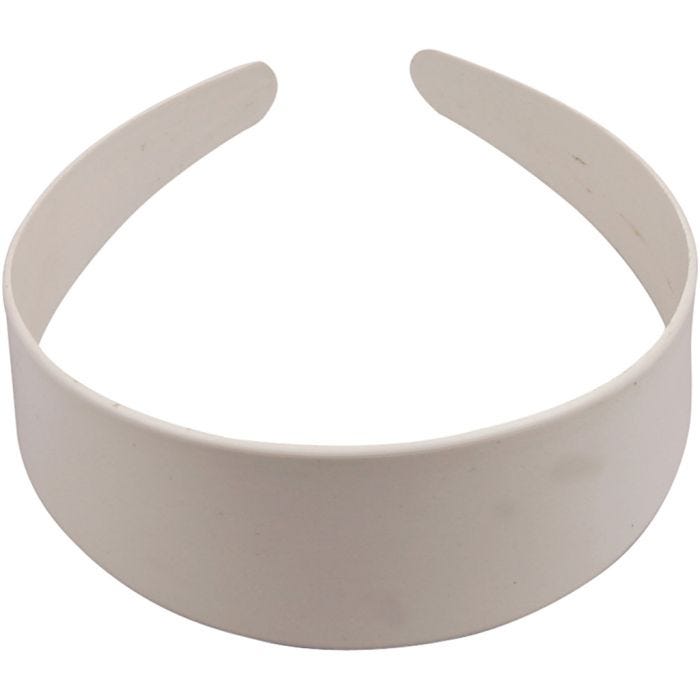Cerchietto, 40 mm, bianco, 1 pz