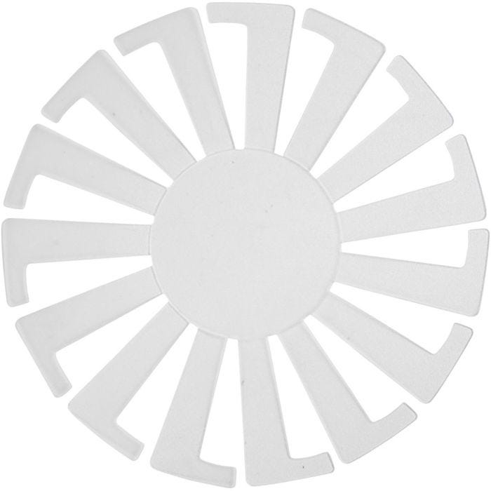 Base per certino intrecciato, H: 6 cm, diam 8 cm, transparent, 10 pz/ 1 conf.