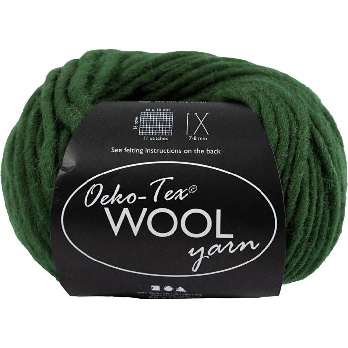 Filato, L: 50 M, verde, 50 g/ 1 gom.