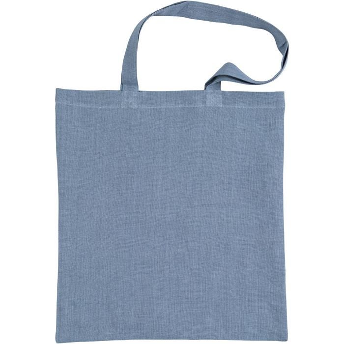Borsa della spesa, misura 38x42 cm, 185 g, blu colomba, 1 conf.