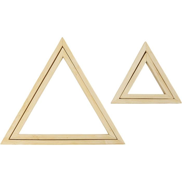 Cornici, Triangolo, misura 9x12+18x21 cm, 2 pz/ 1 conf.