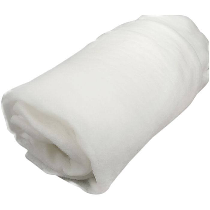 Ovatta di poliestere, L: 160 cm, spess. 0,6 cm, 60 g, 10 m/ 1 rot.