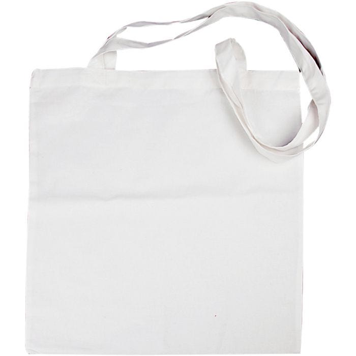 Shopping bag , misura 38x42 cm, 130 g, bianco, 1 pz