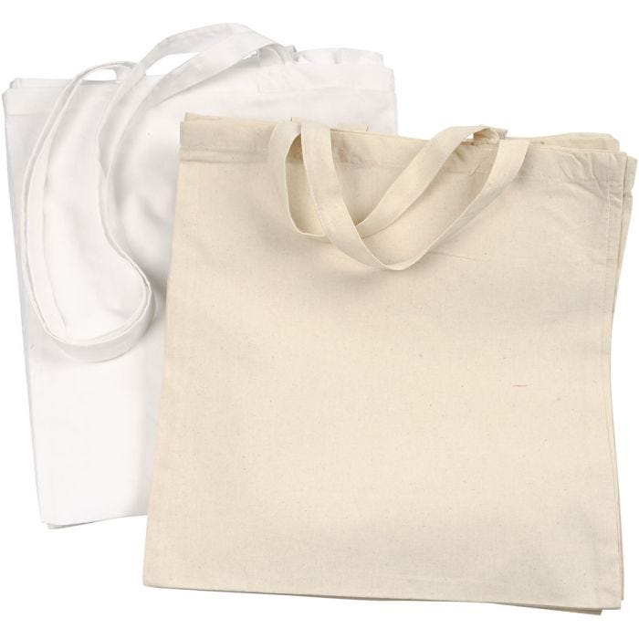 Borsa della Spesa, 135 g, bianco, natural chiaro, 2x10 pz/ 1 conf.