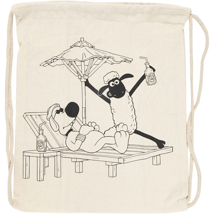 Zainetto con cordoncino, misura 37x40 cm, 1 pz