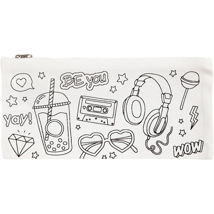 Astuccio, misura 11x23 cm, 210 g, bianco, 1 pz