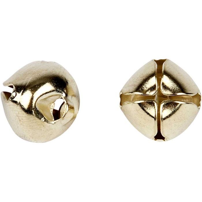 Campanellini, diam 8+10+13 mm, oro, 18 asst./ 1 conf.