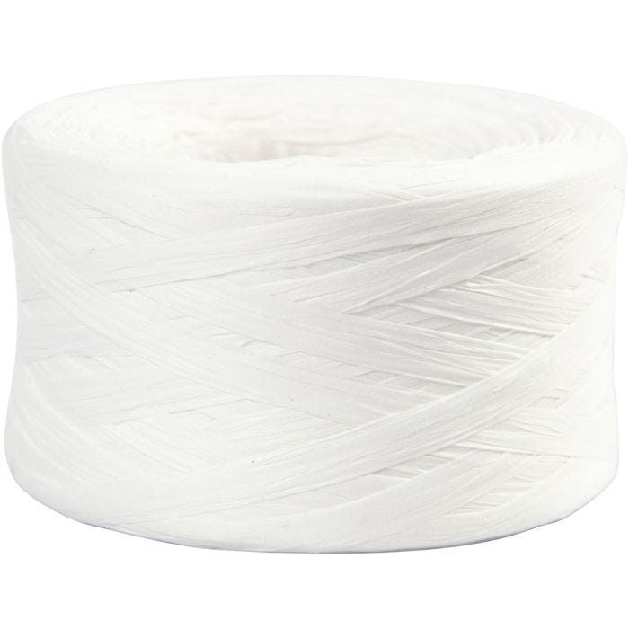 Filo di Radia di Carta, L: 7-8 mm, bianco, 100 m/ 1 rot.